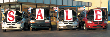 Car Dealer Hood Signs