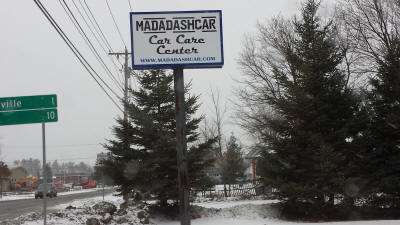 Madadashcar Sign Morrtisville, VT