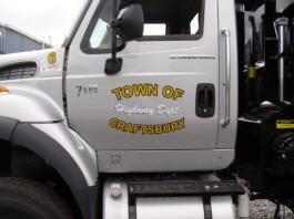Vehicle Lettering : Town of Craftsbury