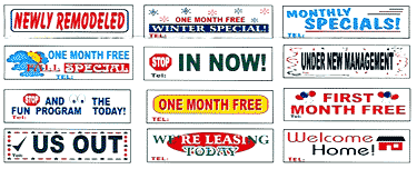 Banners : Stock & Custom